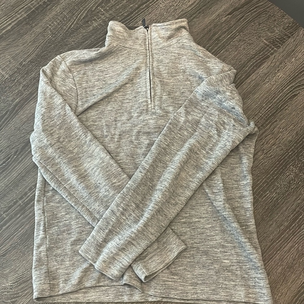 Banana Republic grey 1/4 zip